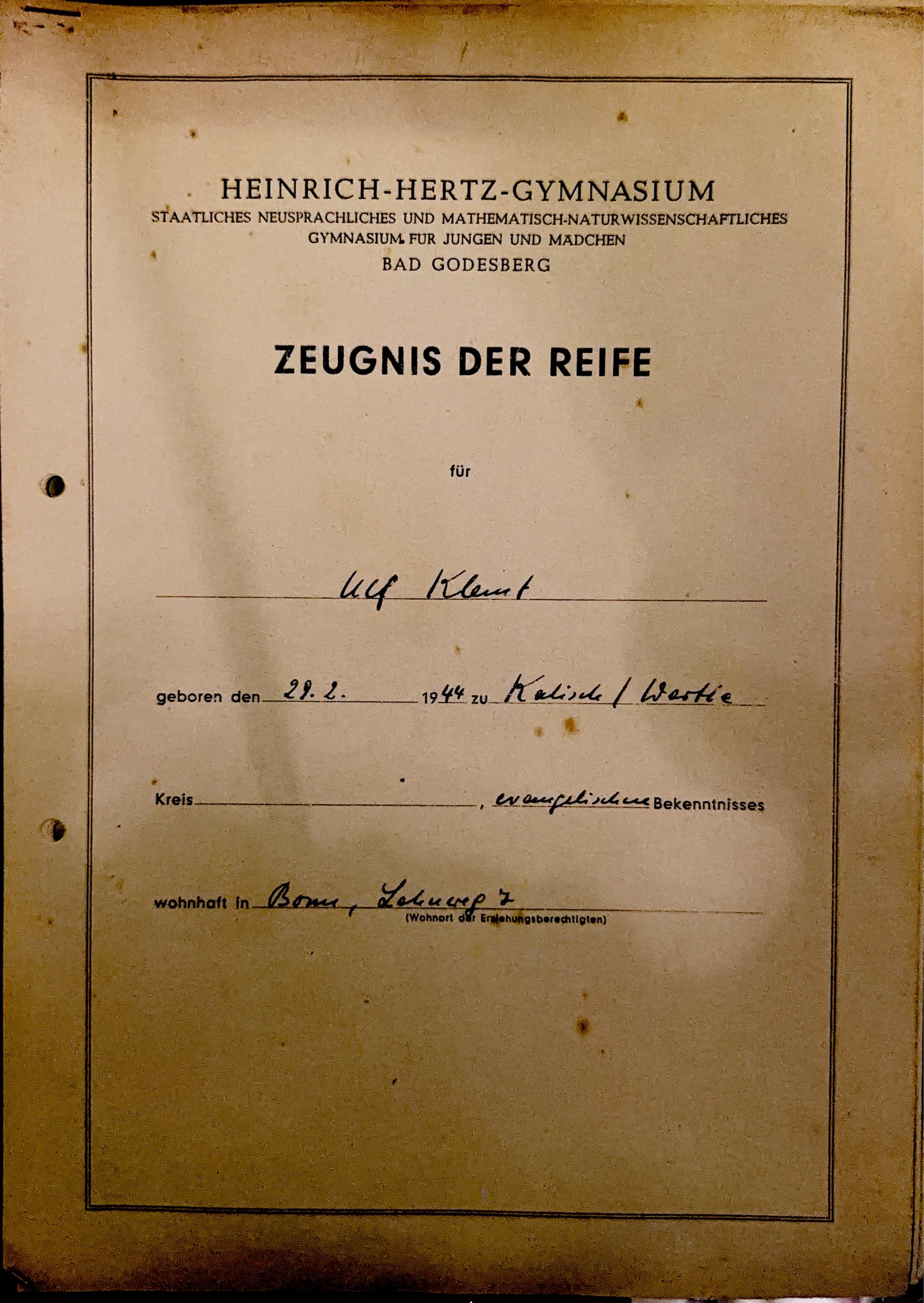 Certificado — página 1